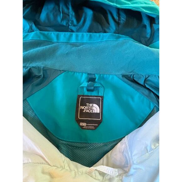 North Face Womens HyVent TriClimate 3-in-1 Winter Hooded Jacket Teal White XS - Picture 12 of 16